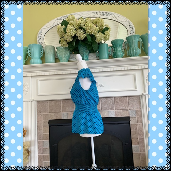 Shine polka dot blouse, size M - Picture 2 of 4